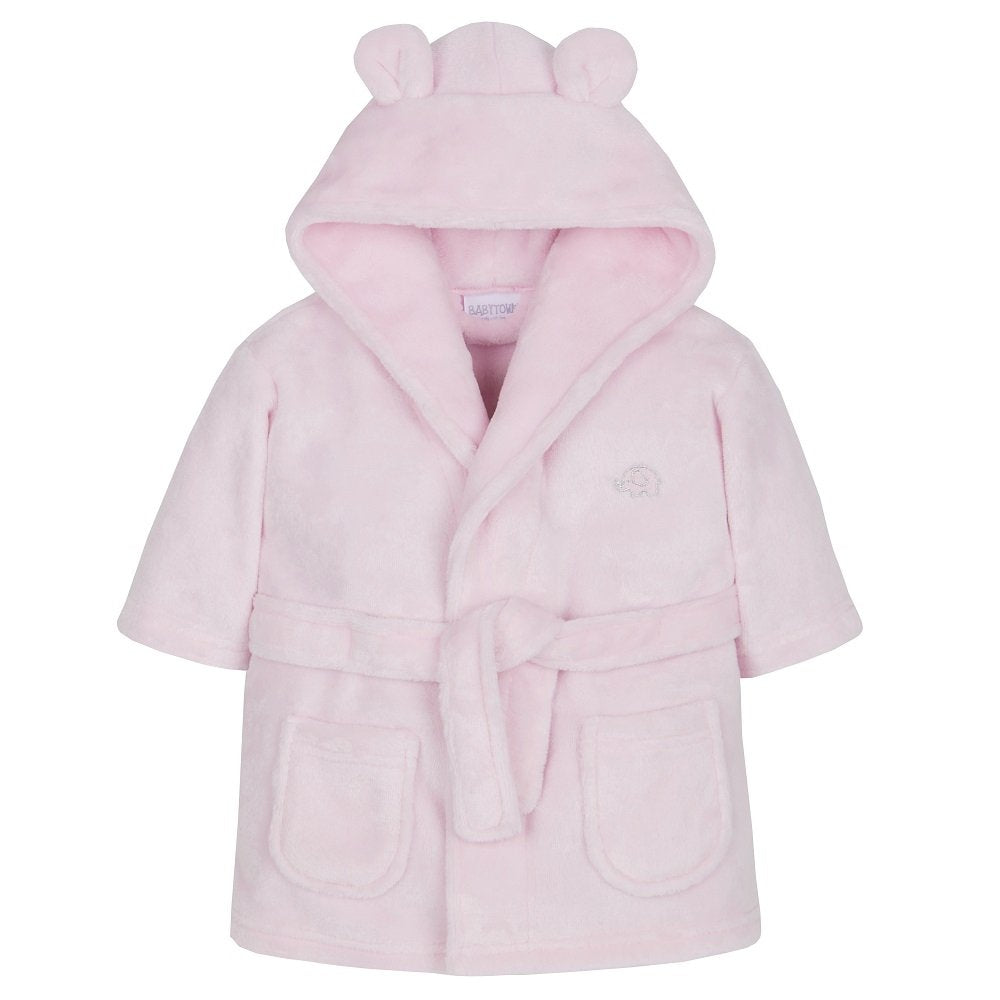 Baby / Infant Girls Pink Hooded Dressing Gown - 0-24 Months