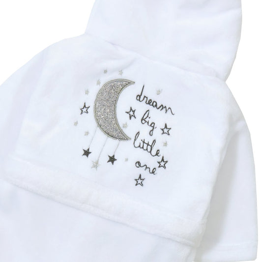 Baby Boys Dream Big Little One Hooded Dressing Gown - 0-12 Months