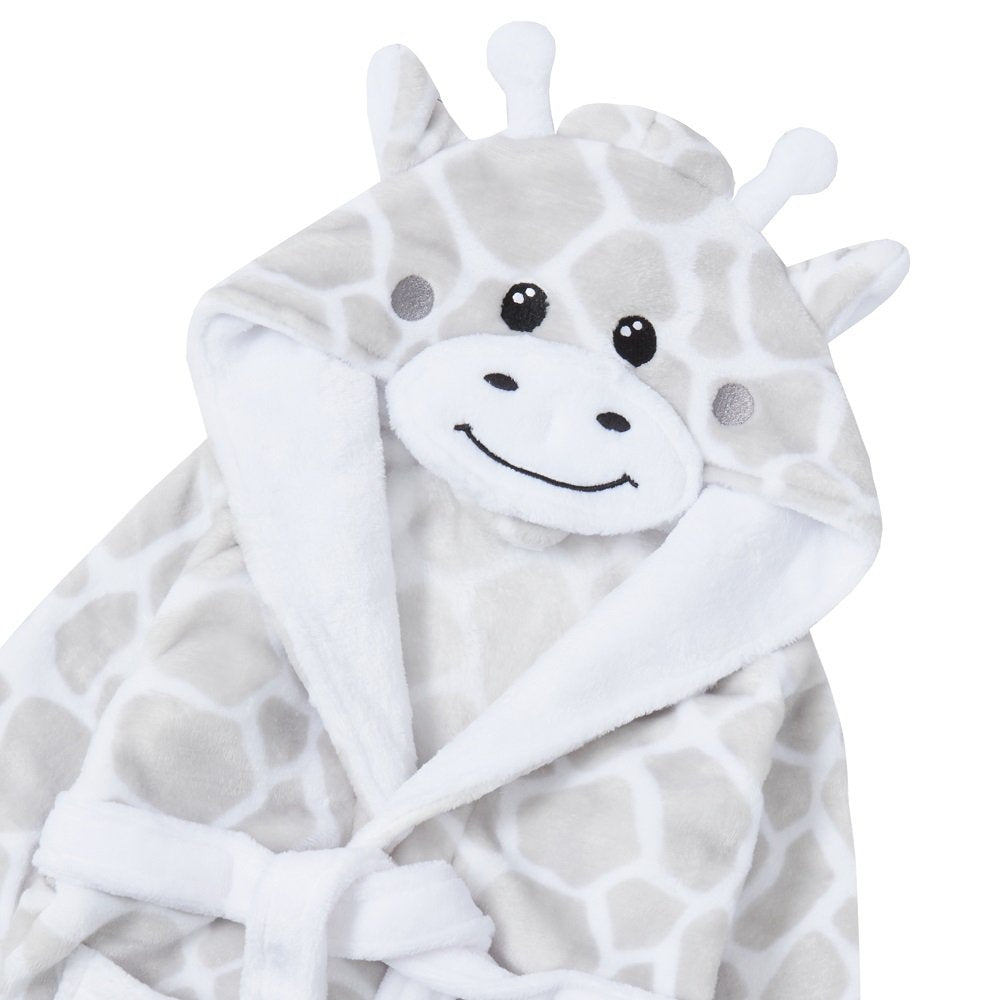 Baby Unisex Novelty Giraffe Hooded Dressing Gown - 0-24 Months