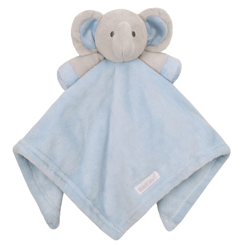 Plush Elephant Baby Comforter in Blue