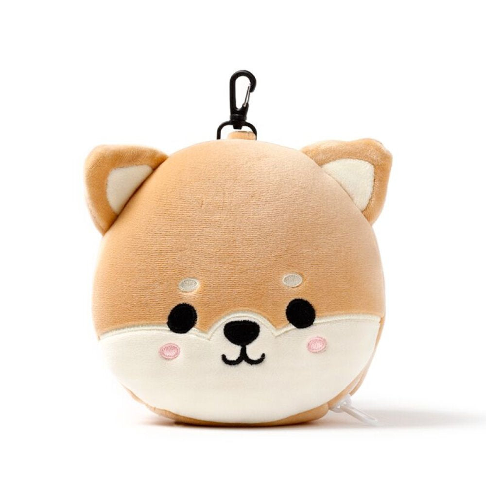 Shiba Inu Plush Travel Pillow & Eye Mask Set