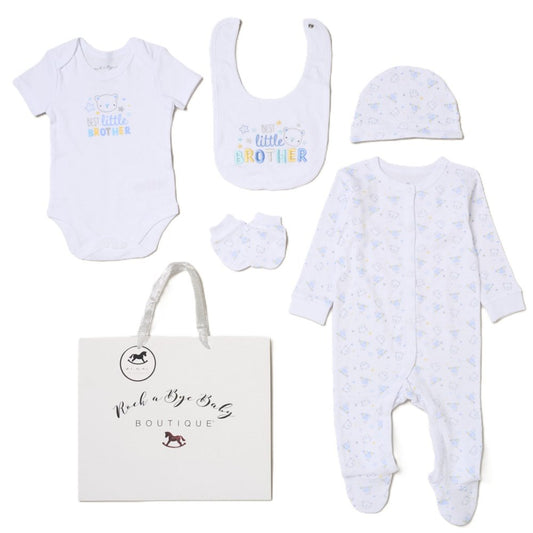 Baby Boys 6-Piece Gift Set - Best Little Brother