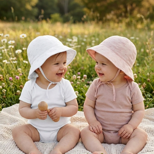 Baby Girls BA Cloche Hat With Ties