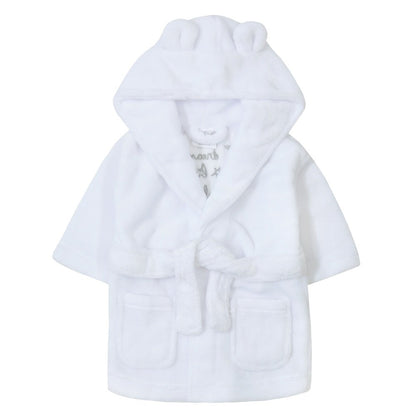 Baby Boys Dream Big Little One Hooded Dressing Gown - 0-12 Months