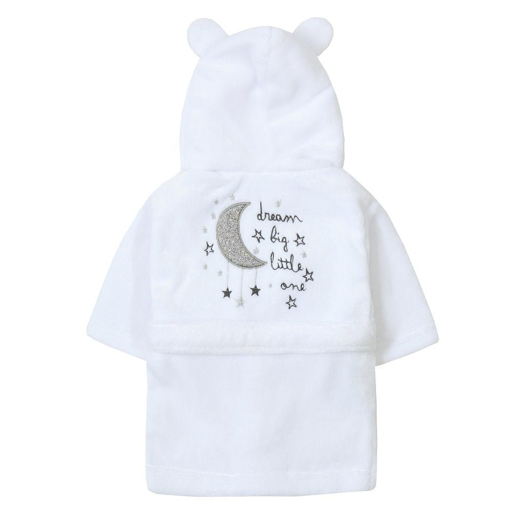 Baby Boys Dream Big Little One Hooded Dressing Gown - 0-12 Months