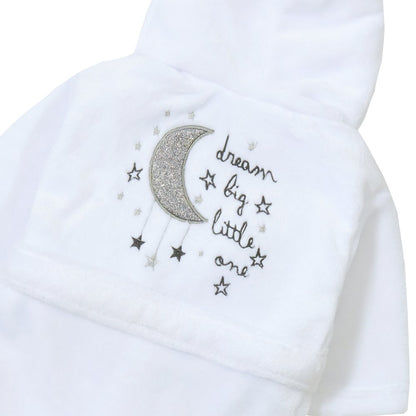 Baby Boys Dream Big Little One Hooded Dressing Gown - 0-12 Months