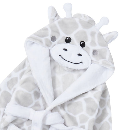 Baby Unisex Novelty Giraffe Hooded Dressing Gown - 0-24 Months