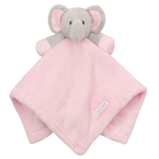 Plush Elephant Baby Comforter in Pink