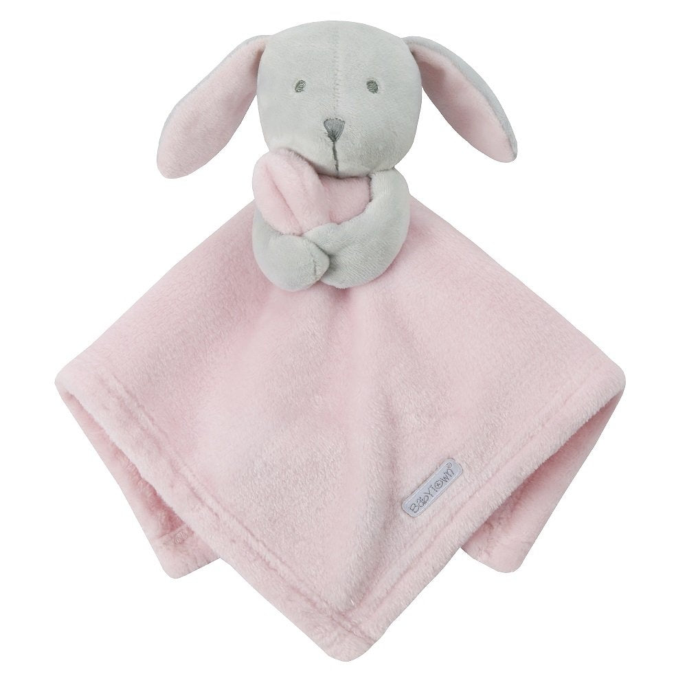 Plush Bunny Baby Comforter in Pink