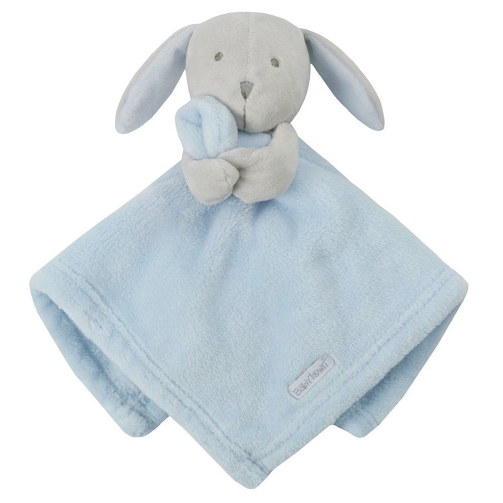 Plush Bunny Baby Comforter in Sky Blue