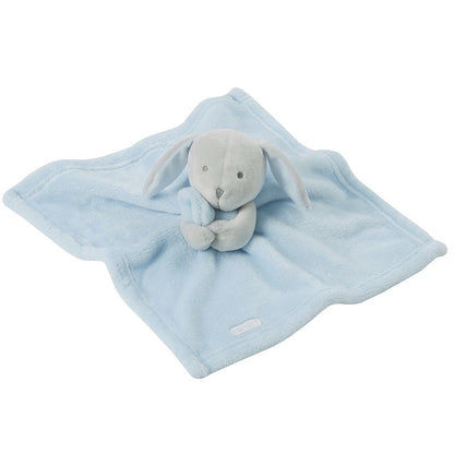 Plush Bunny Baby Comforter in Sky Blue