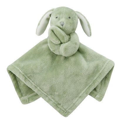 Plush Bunny Baby Comforter in Sage
