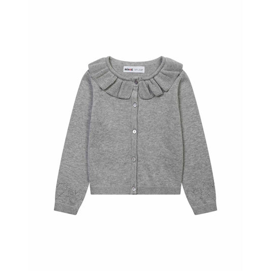 Ballerina Knitted Cardigan in Grey