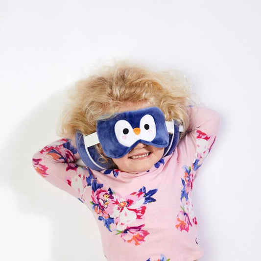 Penguin Plush Travel Pillow & Eye Mask Set