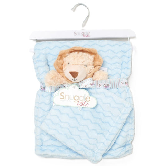 Baby Lion Comforter & Blanket in Blue