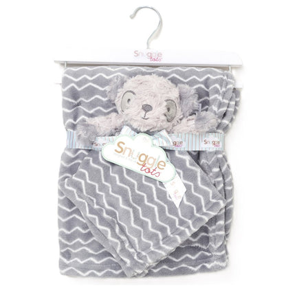 Baby Panda Comforter & Blanket in Grey