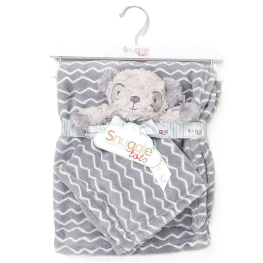 Baby Panda Comforter & Blanket in Grey