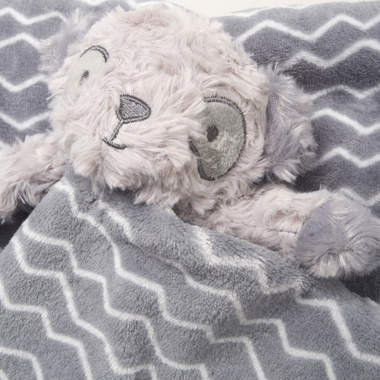Baby Panda Comforter & Blanket in Grey