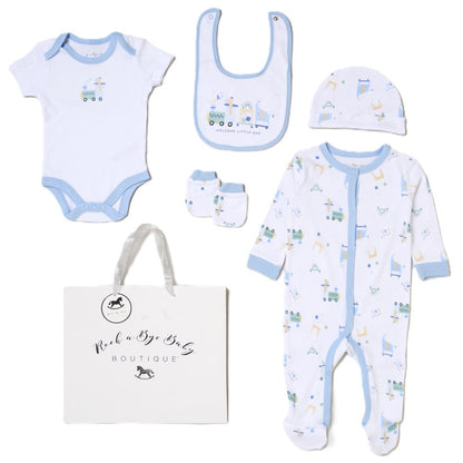 Baby Boys 6-Piece Gift Set - Animal Train