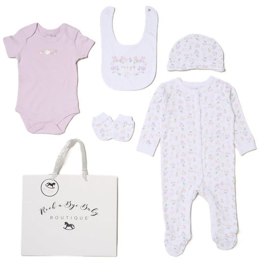 Baby Girls 6-Piece Gift Set - Floral It's a Girl