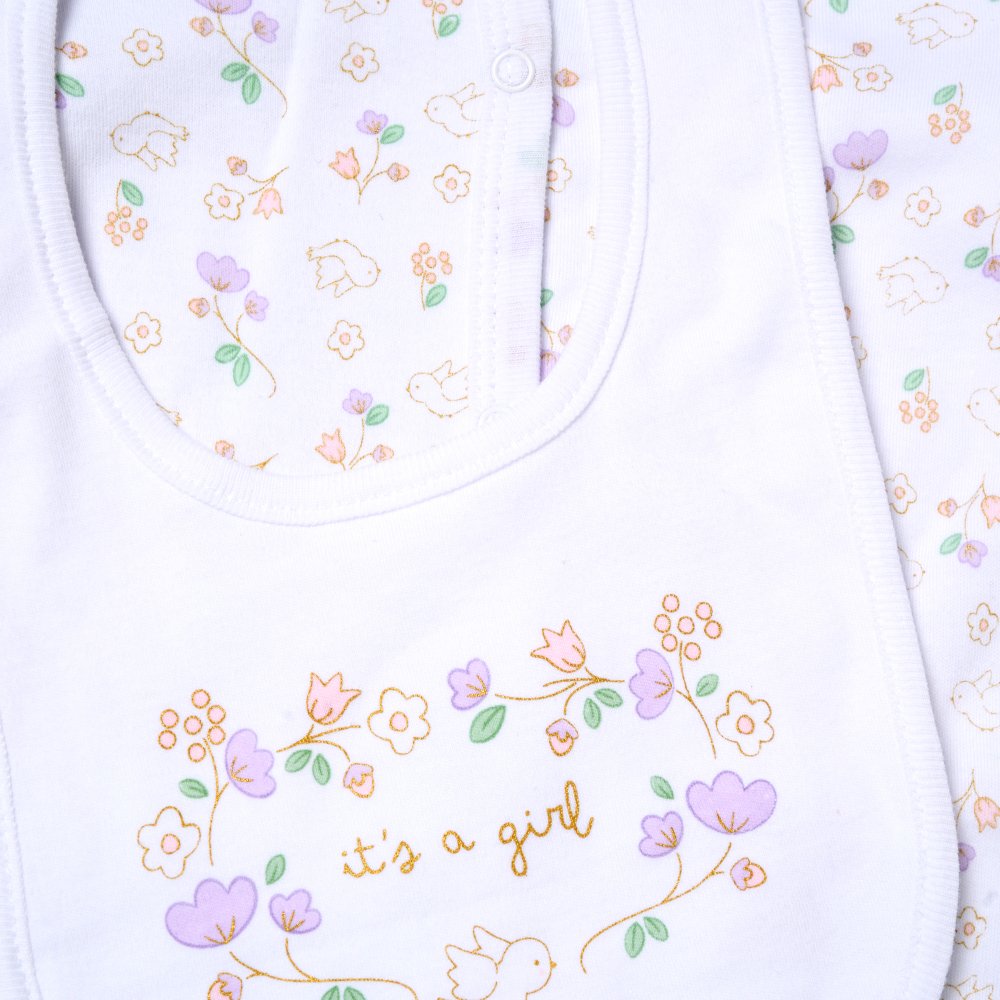 Baby Girls 6-Piece Gift Set - Floral It's a Girl