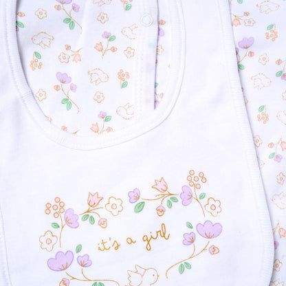 Baby Girls 6-Piece Gift Set - Floral It's a Girl