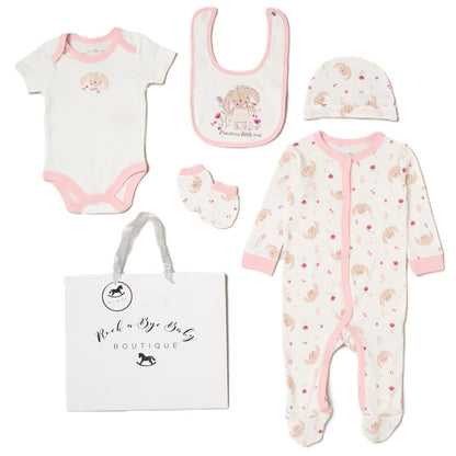 Baby Girls 6-Piece Gift Set - Bunny Precious Little One