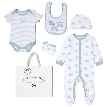 Baby Boys 6-Piece Gift Set - Transport