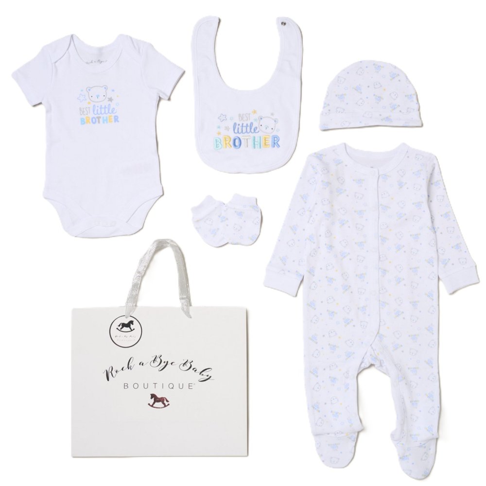Baby Boys 6-Piece Gift Set - Best Little Brother