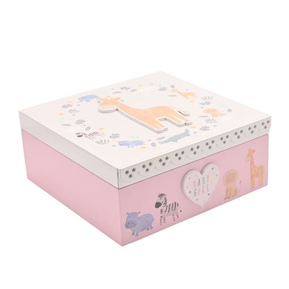 Baby Girl Giraffe Keepsake Box