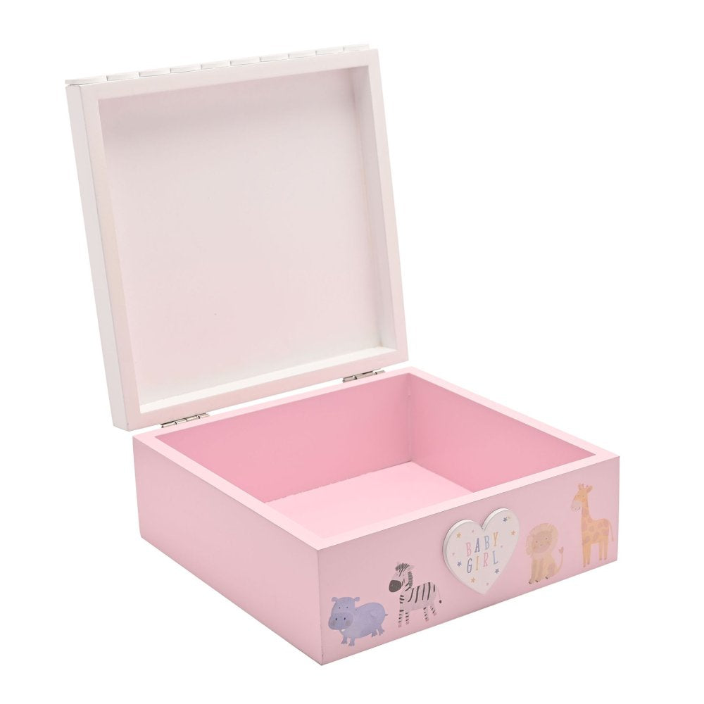 Baby Girl Giraffe Keepsake Box