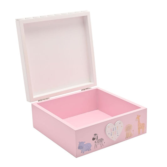 Baby Girl Giraffe Keepsake Box