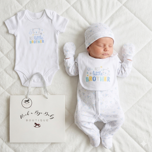 Baby Boys 6-Piece Gift Set - Best Little Brother