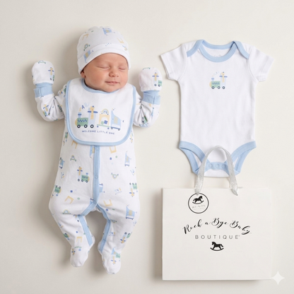 Baby Boys 6-Piece Gift Set - Animal Train