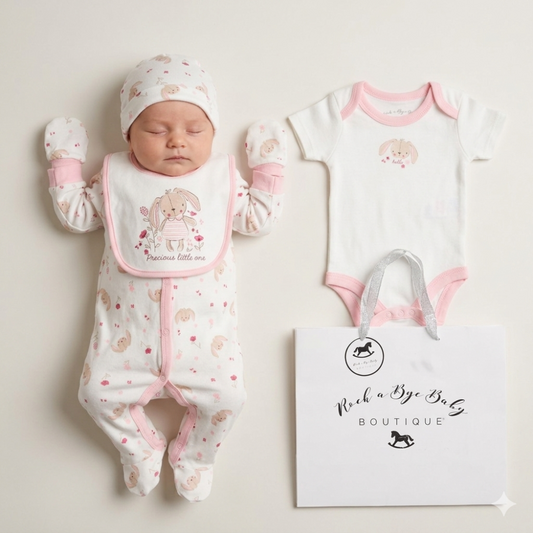 Baby Girls 6-Piece Gift Set - Bunny Precious Little One